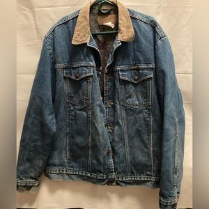 XL “Wrangler” Blanket Lining Denim Jacket